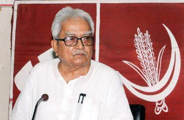 biman bose বামফ্রন্ট চেয়ারম্যান বিমান বসু।