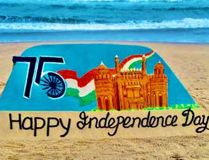 75th independence day Sudarsan pattnaik