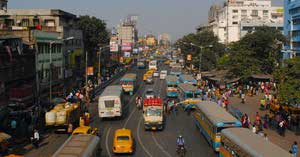 Kolkata street weather 