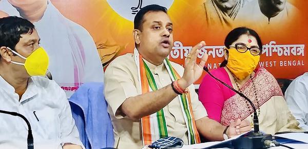 Sambit Patra in kolkata press conference farm bill 